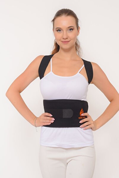 SAUNA SUIT Corset ortopedic unisex pentru susținerea spatelui și a posturii d...