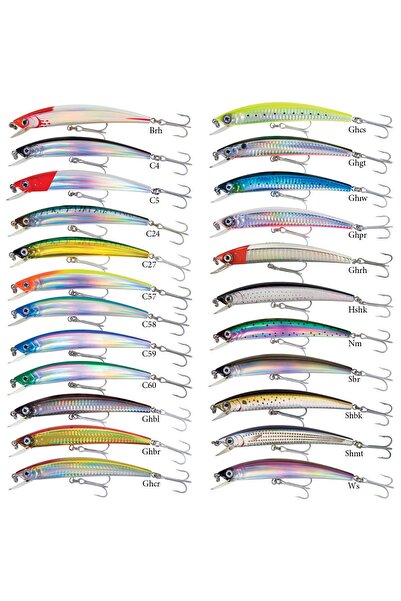 Genel Markalar Yozuri Original Crystal Minnow Sinking Sahte Balığı 13 Cm