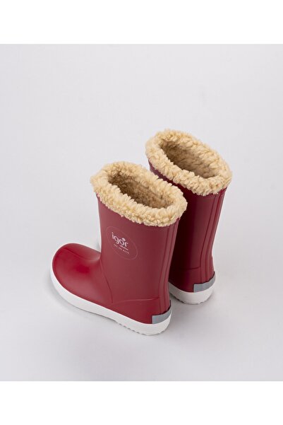 IGOR Unisex Çocuk Kürklü Yağmur Çizmesi Splash Nautico