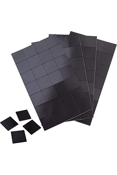 Hdg 20 Adet Yapışkanlı Mıknatıs Magnet, Çok Amaçlı Süsleme Mıknatısı Dolap, Nişan, Bebek, Kına 4x4 Cm