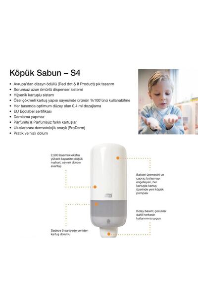 TORK Köpük Sabun Dispenseri Beyaz // 561500
