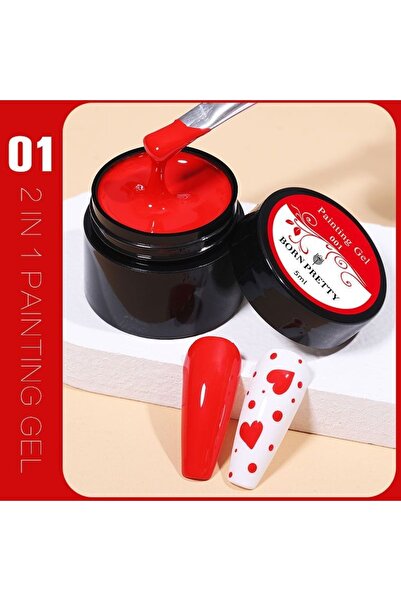 Born Pretty 2 In 1 Paıntıng Gel (ikisi Bir Arada Hem Oje Hem Çizim Jeli)