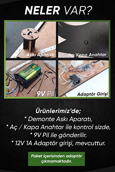 Bifikir Tasarım Volkswagen Polo Cup Led Işıklı Ahşap, Mdf Duvar Süsü, Duvar Dekor Tablo Aksesuar