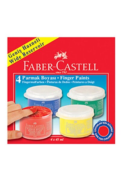 Faber Castell Parmak Boyası 4 Renk 45 Ml