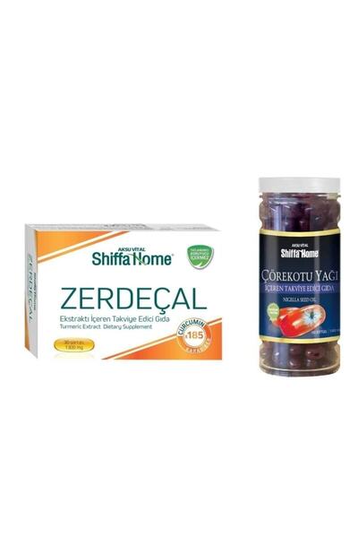 Aksu Vital Zedeçal Kurkumin Ekstratı 1300mg 30 Kapsül & Çörek Otu Yağı 1000 Mg 100 Kapsül