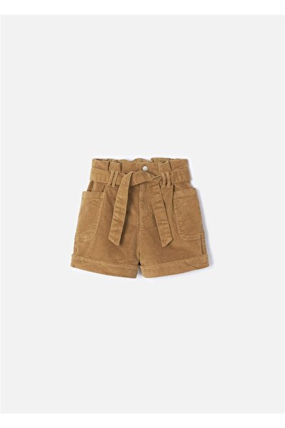 MAYORAL Kız Çocuk Kadife Şort Kahverengi 4212