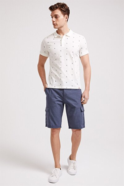 Lee Cooper Man 1 Erkek Şort Gri Mavi