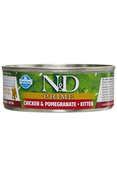 N&D Prime Yaş Kedi Maması Tavuklu ve Narlı Yavru Kedi 70 gr
