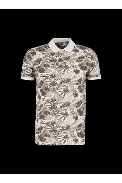 Lee Cooper Ανδρικό μπλουζάκι με γιακά πόλο Joseph Off-White