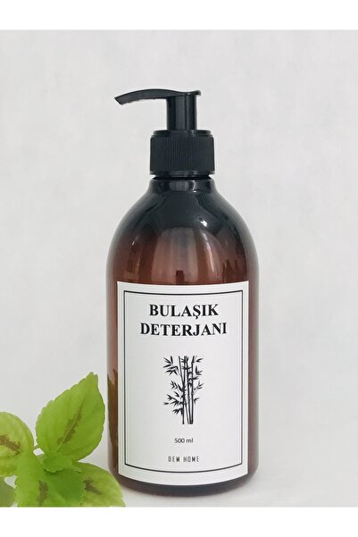 Dem Home Amber Cam Görünümlü Plastik Sabunluk Bulaşık Deterjanı Şişesi 500 Ml...