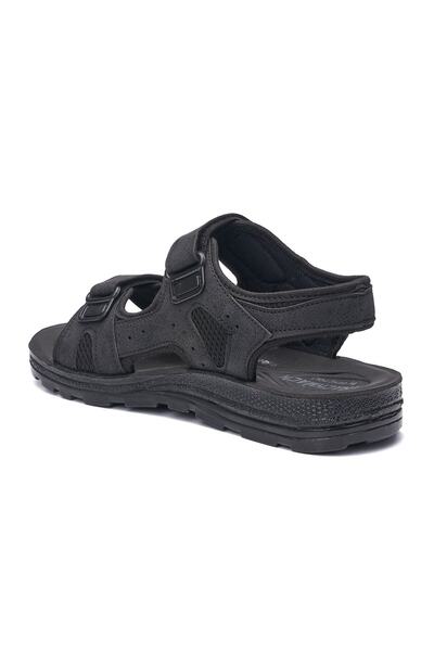 İmerShoes Casual Men's Comfortable Thick Anatomical Sole Stitched Velcro Sandals Outdoor Summer Beach Sea Pool