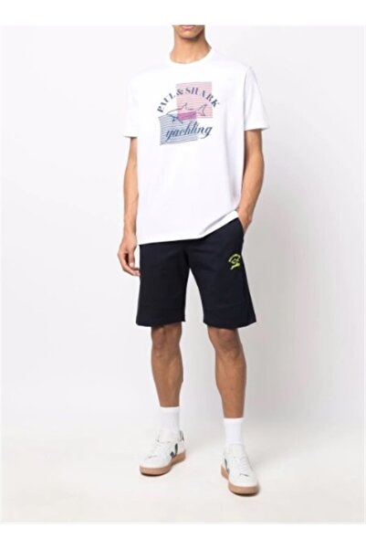 PAUL&SHARK Ανδρικό πλεκτό μπλουζάκι C.w. Βαμβάκι