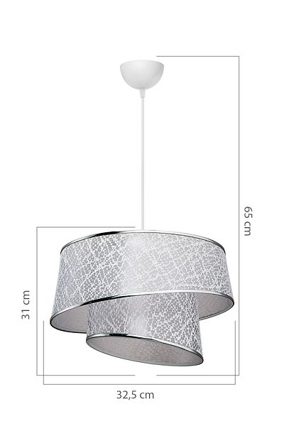 Tuğbasan Mesh Gray Pendant Lamp - Dining and Living Room, Living Room Bedroom