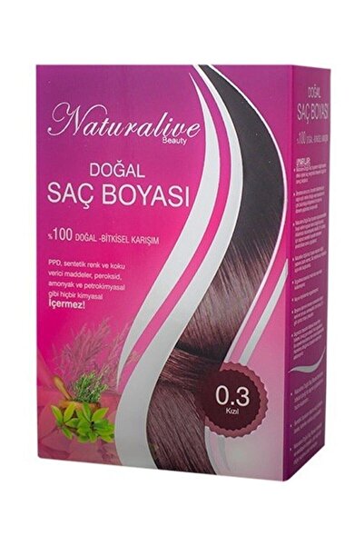 Genel Markalar Doğal Saç Boyası Kızıl 100gr Gimdes Sertifikalı
