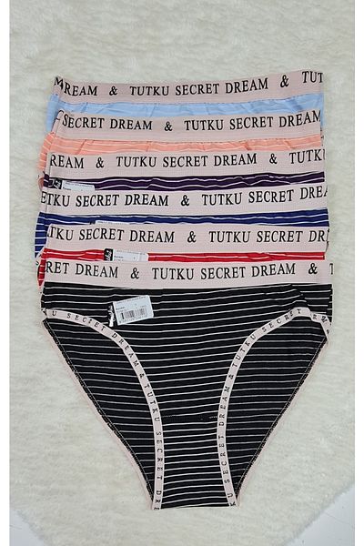 Tutku Pachet de 6 chiloți de bikini Diana în culori mixte pentru femei