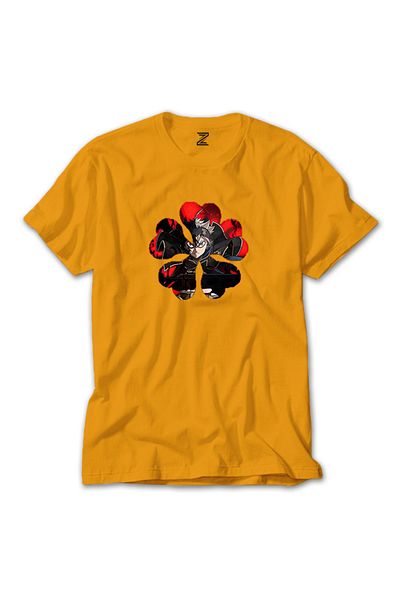 Z zepplin Κίτρινο T-shirt Black Clover Five Clover