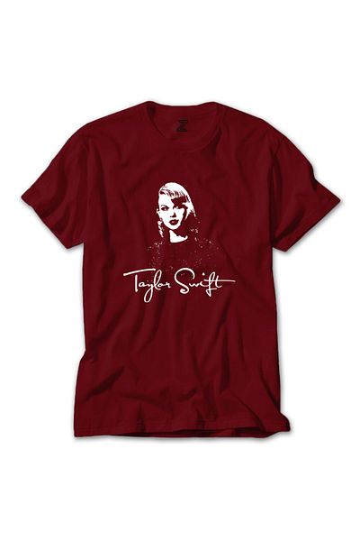 Z zepplin Κόκκινο μπλουζάκι Taylor Swift Silhouette