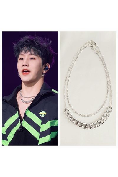 REN AKSESUAR Kpop Astro Jinjin Necklace Set
