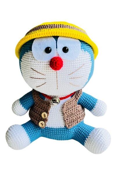 OYUNCAKPARK Doraemon Amigurumi Organik Oyuncak