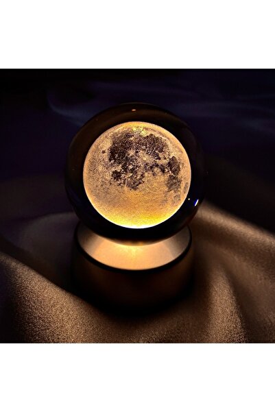 Genel Markalar Hediyelik Dolunay Işıklı Cam Küre