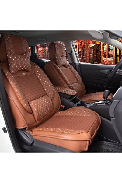 Generic Brand طقم غطاء مقعد سيارة جلدي فاخر من Tata Xenon أمامي/خلفي
