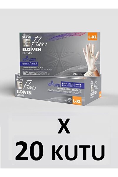Reflex Flex Eldiven Flex Glove Pudrasız Bej Xl Beden 20 Kutu ( 1 Koli )