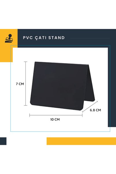 damga market Pvc Büyük Kara Tahta 7x10 Cm , Pastane,fırın,büfe,parti Masa Çat...