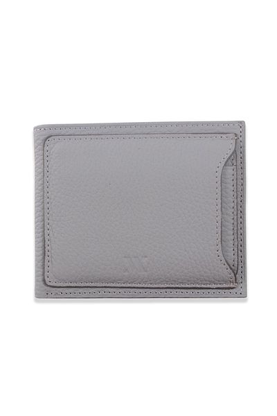 My Valice Men's Genuine Leather Wallet and Card Holder 1815 Light Gray