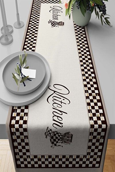 Viva Home 40x140cm Față de masă din material textil premium, rezistent la pet...