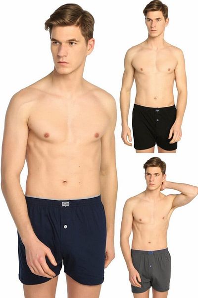 Tutku Мъжки боксерки Men's Passion Combed Black
