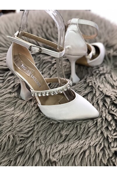 Hg Ayakkabı Fendy Satin Stone Stiletto