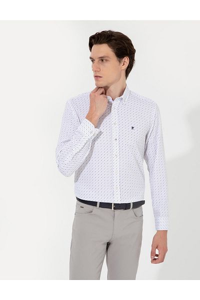 Pierre Cardin Πουκάμισο Navy Blue Slim Fit