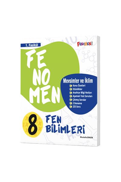 Fenomen Yayıncılık Fenomen 8. Sınıf Fen Bilimleri 1. Fasikül Mevsimler Ve Iklim