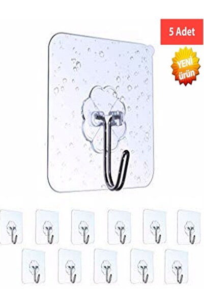 mrtbilisim 5 komada jake providne zidne kuke za vješalice, lepljive kuke sa u...