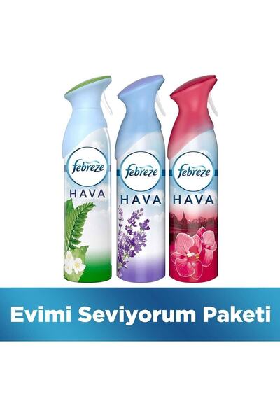Febreze Evimi Seviyorum Paketi (lavanta Konforu & Japon & Dağ Esintisi)