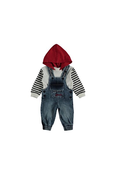 cskticaret Mother Child Newborn Hooded Jeans Gardener 3 Months, 6 Months, 9 M...