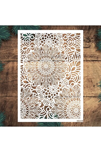 STENCİLTASARIM Stencil Tasarım Hd215 Mix Mandala - Dekoratif Duvar Ve Eşya Boyama Şablonları