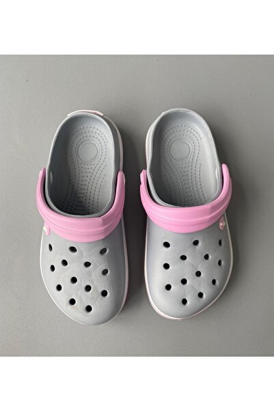 Akınal Bella Akınalbella Buz Gri Tam Ortopedik Yumuşak Hastane Doktor Hemşire Unisex Crocs Sandalet Terlik
