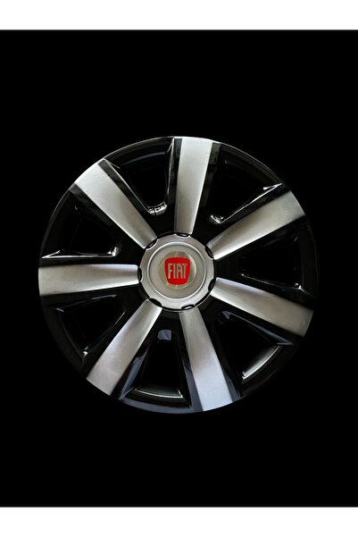 Safran Fıat Logolu 14’ınc 4’lü Siyah Gri Jant Kapağı
