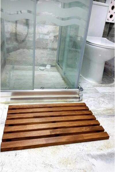 Çakır Home Ahşap Banyo Paspası Izgaralı Paspas