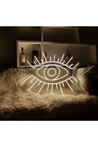 SMİLE CONCEPT Göz -eye - Neon Led Dekoratif Duvar Yazısı Tabelası Aydınlatmas...