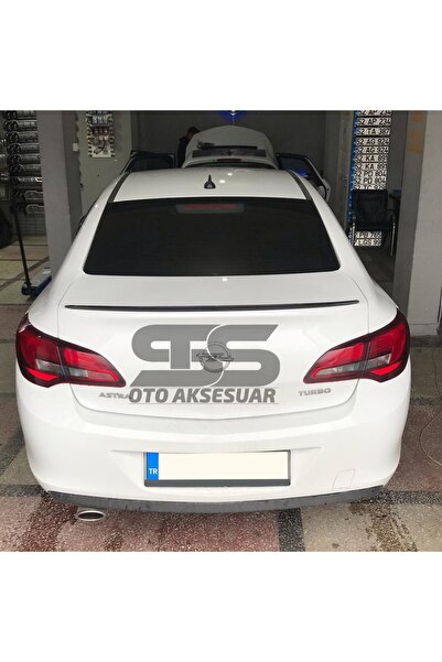 STS Oto Aksesuar Opel Astra J Sedan Kasa Bagaj Üstü Slim Spoiler Piano Black ...