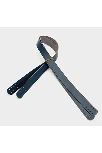 angel çanta aksesuar Culoare Albastru Marin Piele Reală 70x2.3 Cm Mâner Dublu