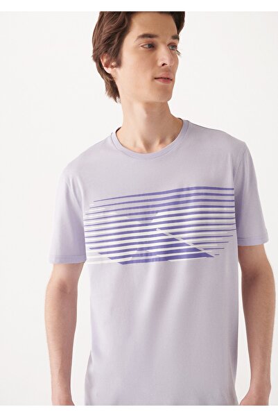 Mavi Τυπωμένο λιλά T-Shirt Slim Fit / Slim Fit 8810583-70530