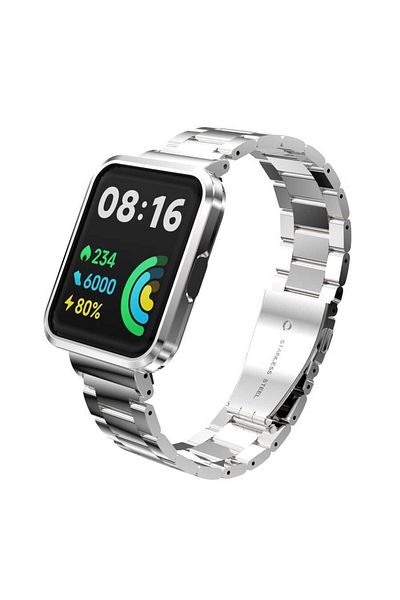 UnDePlus حافظة ساعة Xiaomi Redmi Watch 2 Lite بسوار معدني