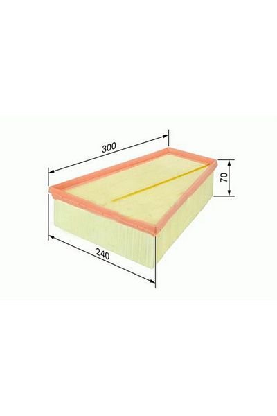 Sardes Air Filter for Ford Galaxy Ii and Monteo Iv 2007-2013, S-Max, Volvo S80 Ii, V70 Ii, Xc60, Xc70 Ii - 18051