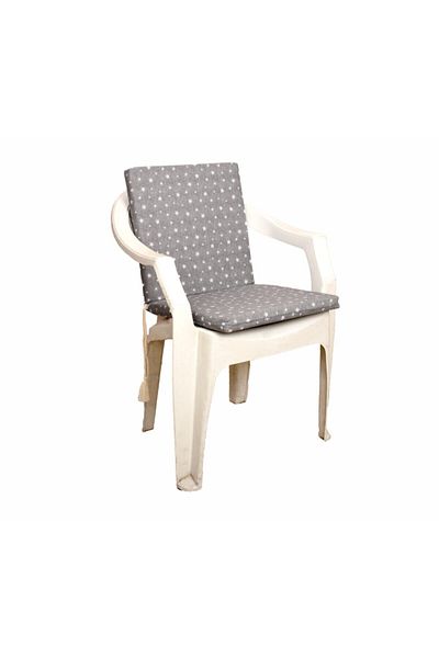 mer-tim ezberbozan ev tekstili Mer-tim Garden Balcony Living Room Star Patterned Chair Cushion 1 Piece