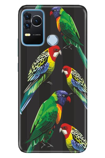 omix X400 Case Silicone Moderna Patterned Parrot