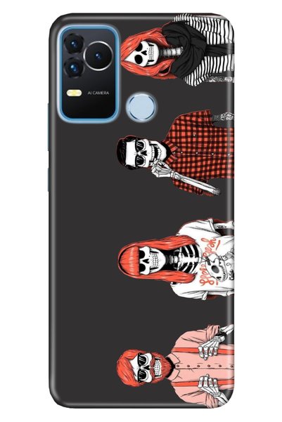 omix X400 Case Silicone Moderna Patterned Skeleton Family
