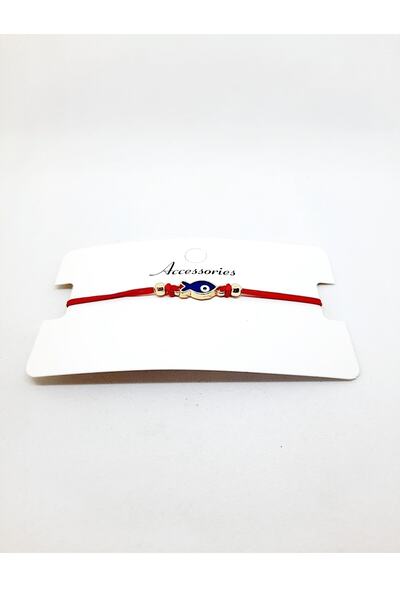 Kusakli Fish Figured Back Adjustable Rope Bracelet
